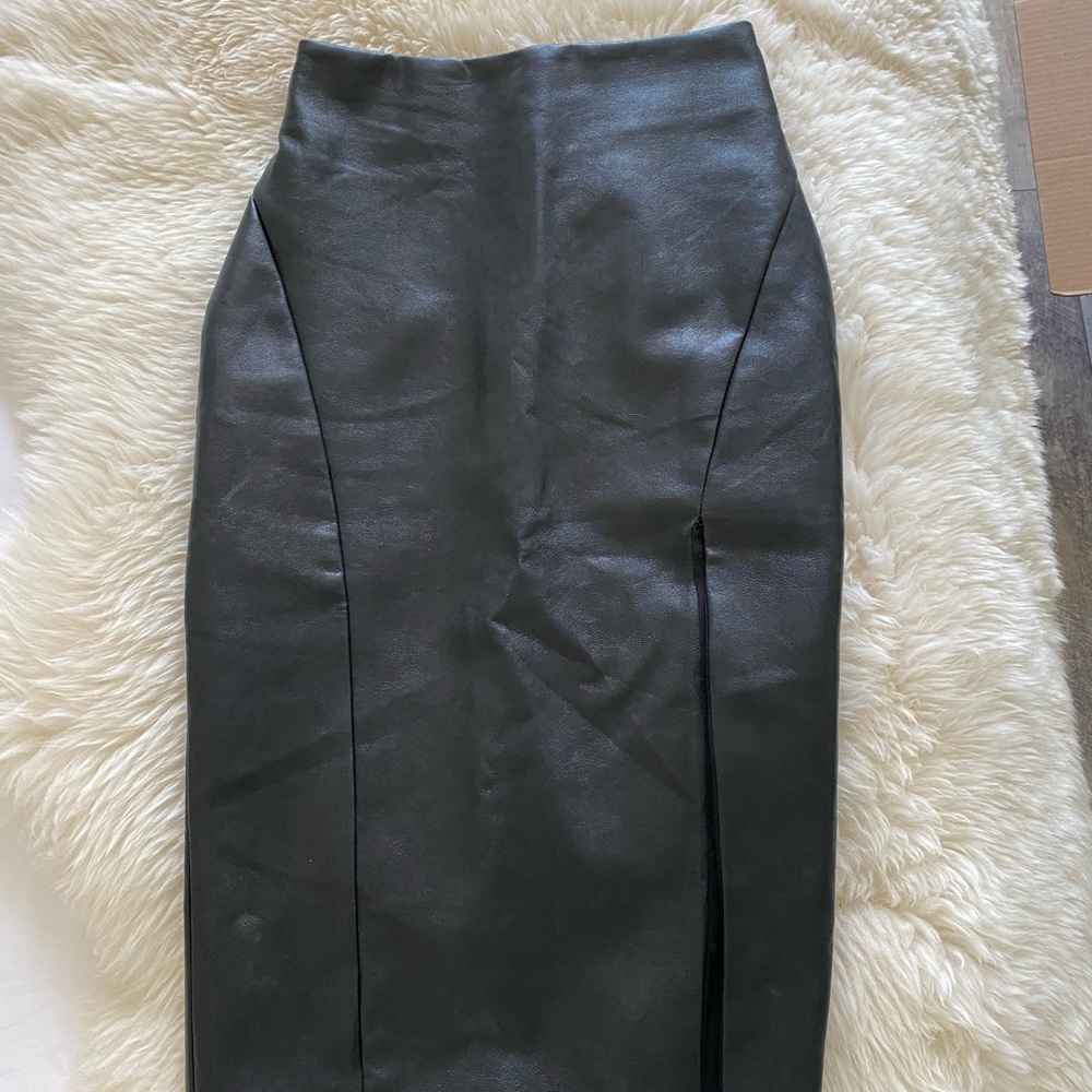 Revolve Faux Leather Skirt
